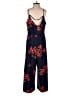 Xhilaration Floral Blue Jumpsuit Size S - photo 2