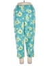 White Stag 100% Cotton Floral Teal Casual Pants Size 20 - photo 1