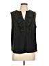 J.Crew 100% Polyester Black Sleeveless Blouse Size L - photo 1