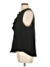J.Crew 100% Polyester Black Sleeveless Blouse Size L - photo 5