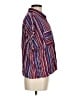 Lularoe 100% Rayon Stripes Blue Short Sleeve Blouse Size M - photo 4