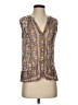 Tiny 100% Rayon Brown Sleeveless Blouse Size XS - photo 1