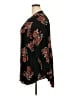 Torrid Floral Black 3/4 Sleeve Blouse Size 4X Plus (4) - photo 5