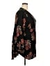 Torrid Floral Black 3/4 Sleeve Blouse Size 4X Plus (4) - photo 4