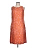 Talbots Paisley Orange Cocktail Dress Size 10 - photo 1