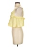 Shein 100% Polyester Yellow Sleeveless Blouse Size XS - photo 5