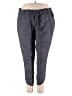 Caslon 100% Linen Solid Gray Linen Pants Size 2X - photo 1