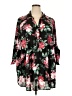 Torrid 100% Polyester Floral Black 3/4 Sleeve Blouse Size 5X Plus (5) - photo 1