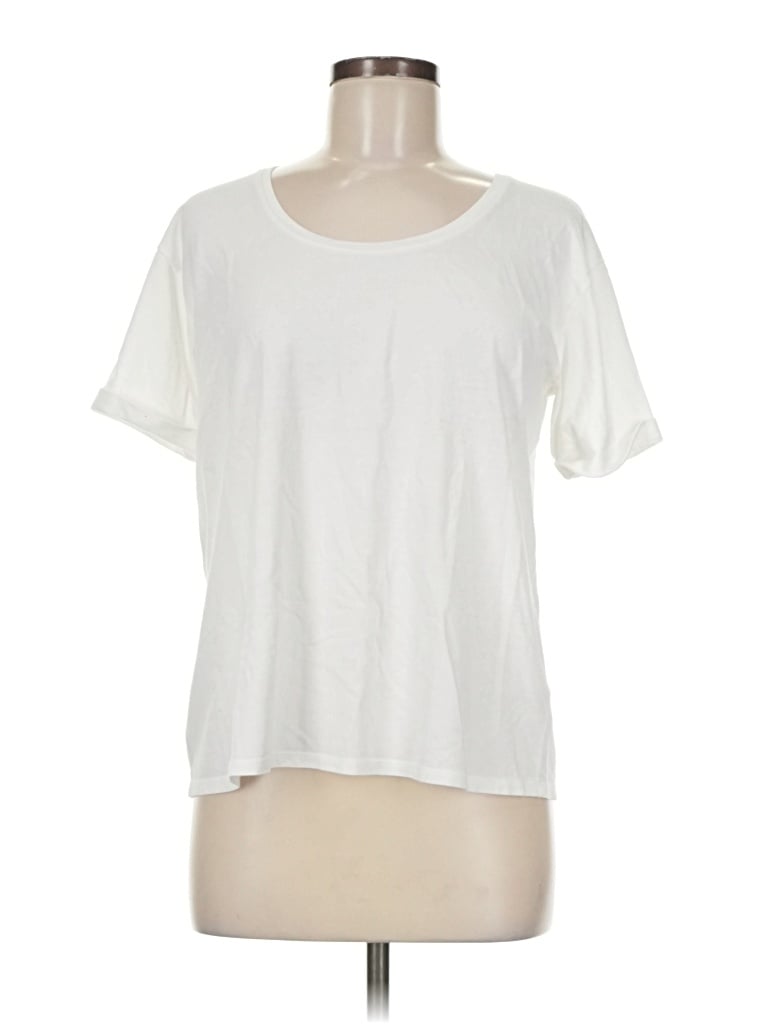 Pre-owned Purejill Short Sleeve T-shirt In Ivory