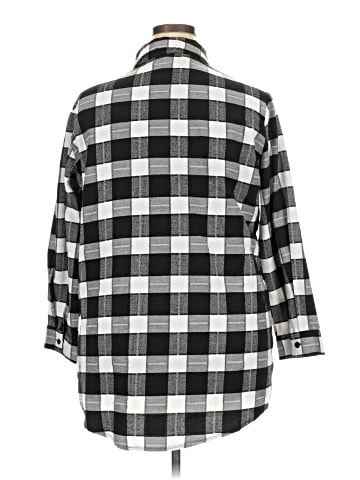 HOTOUCH 3/4 Sleeve Button-Down Shirt (view 2)