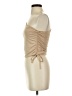 SALTY Tan Sleeveless Blouse Size S - photo 5