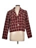 Tahari Plaid Burgundy Blazer Size L - photo 1