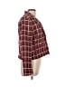 Tahari Plaid Burgundy Blazer Size L - photo 4