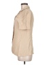 Studio 1 Tan Ivory Short Sleeve Blouse Size Med - photo 5