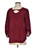 Maurices 100% Polyester Burgundy Long Sleeve Blouse Size S - photo 1