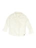 Zara 100% Cotton Polka Dots Ivory White Long Sleeve Button-Down Shirt Size 2 - photo 1