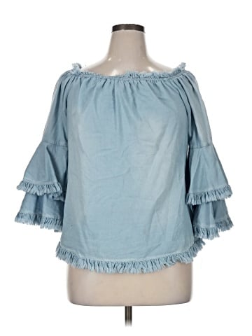 Boston Proper 3/4 Sleeve Blouse (view 1)