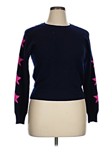 Aqua Cashmere Pullover Sweater (view 1)
