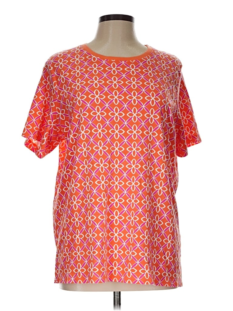 Pre-owned Kim Rogers Short Sleeve T-shirt In Orange