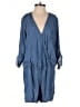 Ann Taylor LOFT Solid Blue Romper Size 4 - photo 1