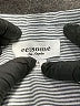ee:some Stripes Gray Short Sleeve Blouse Size S - photo 7