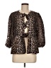 Unbranded 100% Polyester Animal Print Brown 3/4 Sleeve Blouse Size M - photo 1