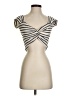 Shein Ivory Short Sleeve Top Size 4 - photo 1