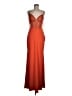 Mac Duggal 100% Polyester Orange Cocktail Dress Size 8 - photo 1