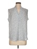 Adrianna Papell Blue Sleeveless Blouse Size M - photo 1