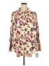 Lularoe Floral Ivory Long Sleeve Blouse Size 24 - 26 - photo 1