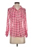 Hollister 100% Polyester Checkered-gingham Pink 3/4 Sleeve Blouse Size S - photo 1
