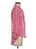Hollister 100% Polyester Checkered-gingham Pink 3/4 Sleeve Blouse Size S - photo 4
