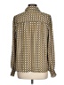 DR2 100% Polyester Print Yellow Long Sleeve Blouse Size L - photo 2