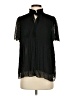 Max Studio 100% Polyester Black Short Sleeve Blouse Size S - photo 1