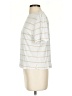 ABLE 100% Viscose Stripes Ivory Short Sleeve Turtleneck Size S - photo 5