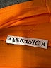MSBASIC 100% Modal Orange Ivory Long Sleeve Turtleneck Size M - photo 7