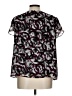 212 Collection Black Short Sleeve Blouse Size L - photo 2