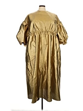 gold dress target Plus Extended Cap Sleeve Dress, Gold Signature/Royal Signature