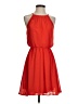 Lush 100% Polyester Solid Red Cocktail Dress Size S - photo 1