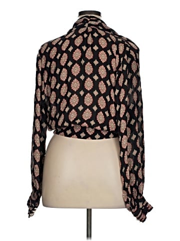 Nicholas Long Sleeve Silk Top (view 2)