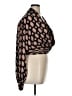 Nicholas 100% Silk Brown Long Sleeve Silk Top Size 18 - photo 4