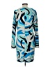 MICHAEL Michael Kors Graphic Blue Casual Dress Size L - photo 2