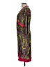 IMAN Paisley Burgundy Cocktail Dress Size L - photo 5