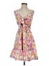 Shein 100% Polyester Floral Pink Cocktail Dress Size 2 - photo 1