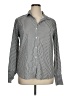 J. McLaughlin Stripes Gray Long Sleeve Button-Down Shirt Size XL - photo 1