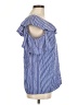 Pleione Blue Short Sleeve Blouse Size M - photo 4