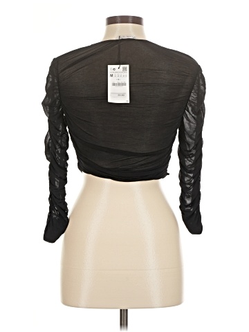 Zara W&B Collection 3/4 Sleeve Top (view 2)