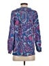 Lilly Pulitzer 100% Silk Paisley Blue Blouse Size S - photo 2