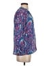 Lilly Pulitzer 100% Silk Paisley Blue Blouse Size S - photo 4