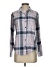 SO 100% Cotton Plaid Gray Long Sleeve Button-Down Shirt Size S - photo 1